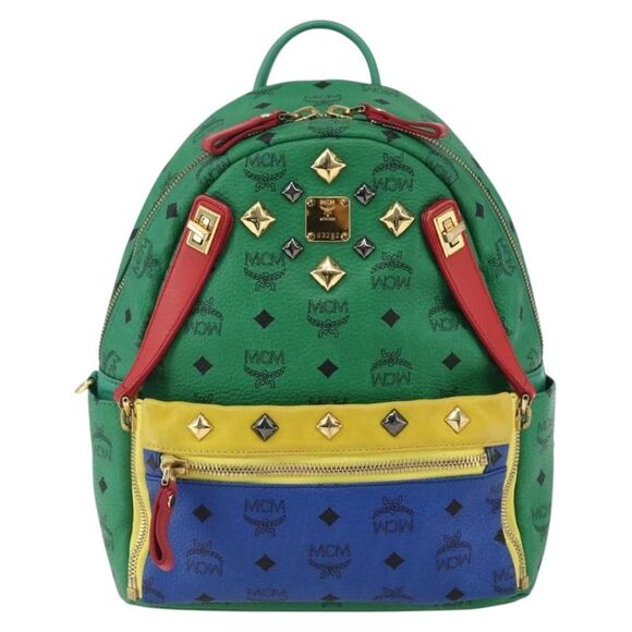 MCM Handbags - MCM Vintage Vicetos Backpack Pvc Leather Multicolour Pvc Backpack Bag